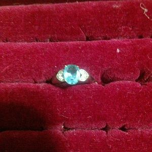 Blue stone ring